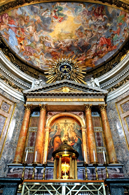 Hauptaltar Jesuitenkirche Il Gesu in Rom